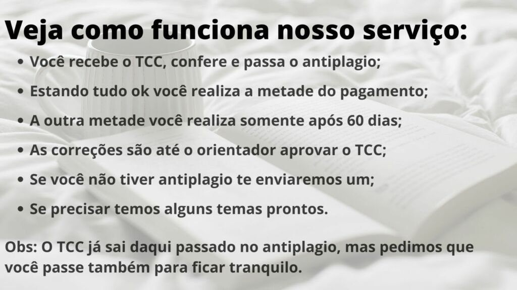 Comprar tcc no Rio de Janeiro - Pagamento após entrega