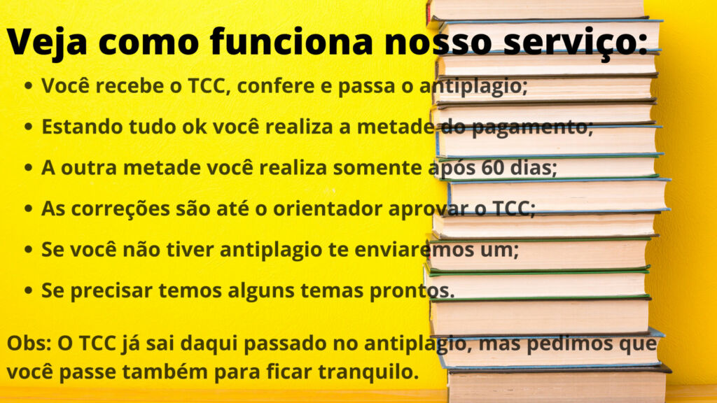 Comprar TCC em Fortaleza - Pagamento após entrega