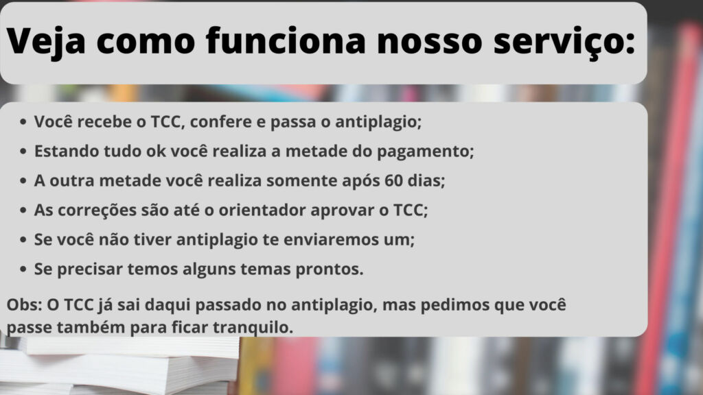 Comprar TCC em Curitiba - Pagamento após entrega