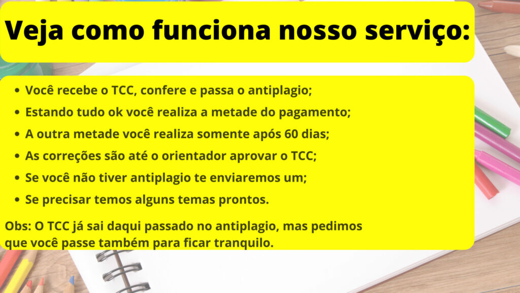 Comprar TCC em São Gonçalo - Pagamento após entrega