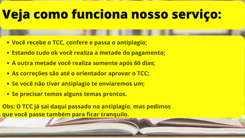 Comprar TCC em São Luís - Pagamento após entrega