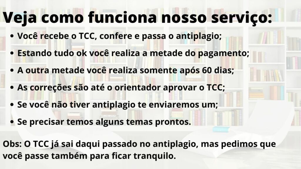 Comprar TCC em Jundiaí - Pagamento após entrega