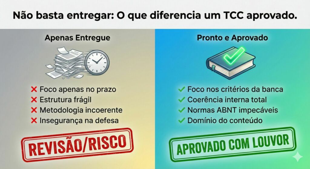 A Jornada do TCC: Entregue vs. Aprovado.