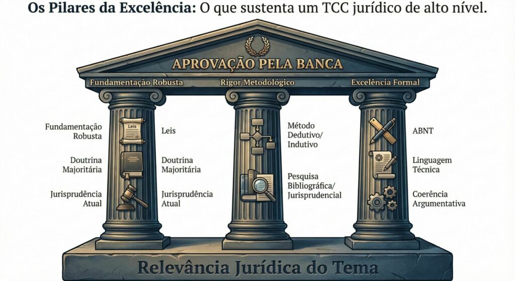O Tripé da Aprovação no Direito.