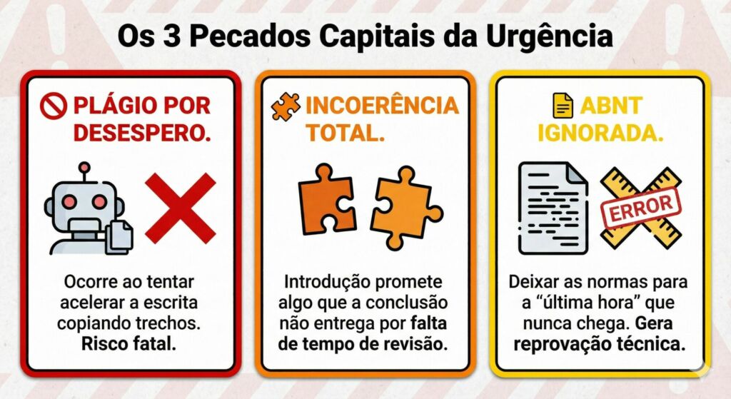 Os 3 Pecados Capitais da Urgência.