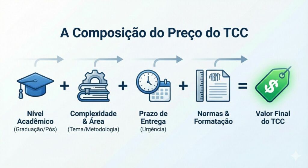 Fatores que influenciam quanto custa um TCC.