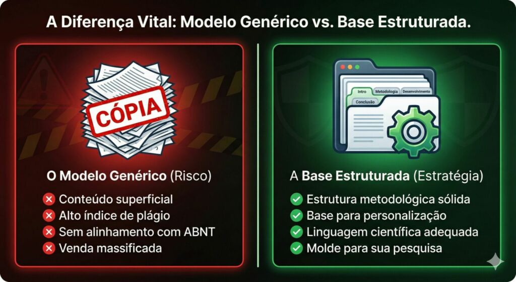 Que é vs. O Que NÃO é um TCC Pronto Estratégico