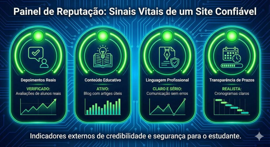 Sinais Vitais de Reputação.
