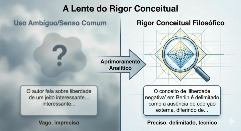Comparativo Visual: "A Lente do Rigor Conceitual na Tese de Mestrado"