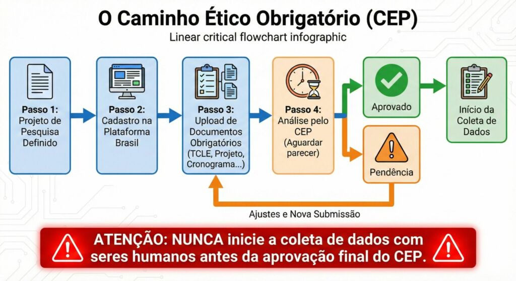 Diagrama de Fluxo Crítico: "O Caminho Ético Obrigatório