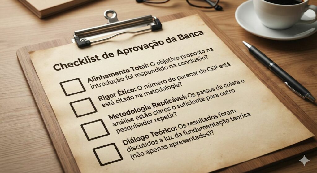 Checklist de Avaliação: "O Radar da Banca Examinadora na dissertação de Mestrado"