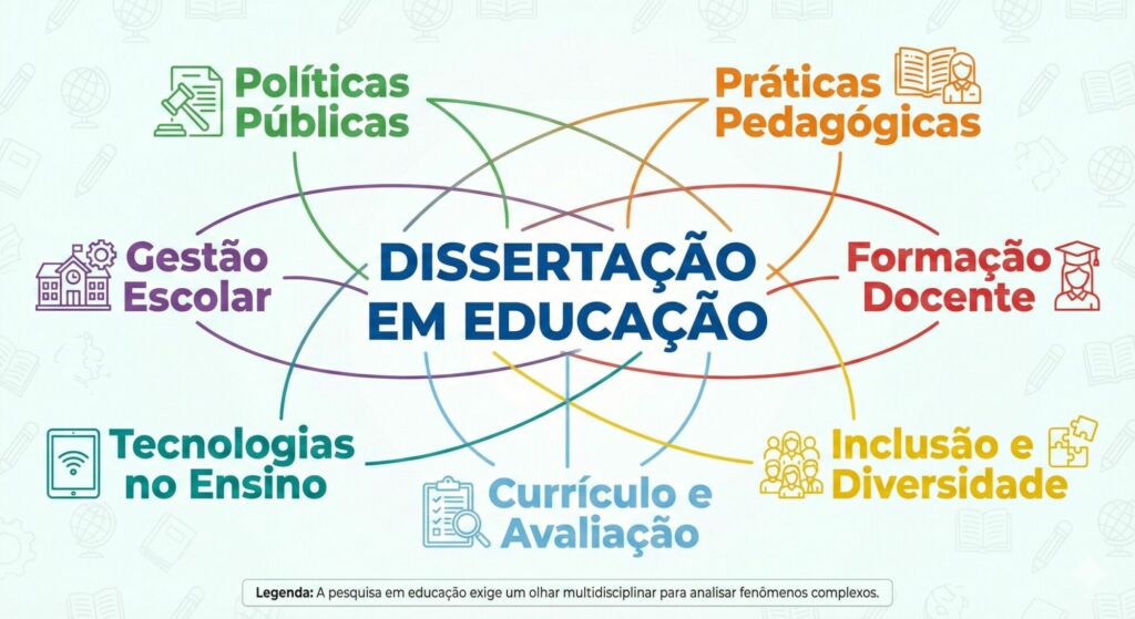 A pesquisa em educação exige um olhar multidisciplinar para analisar fenômenos complexos.