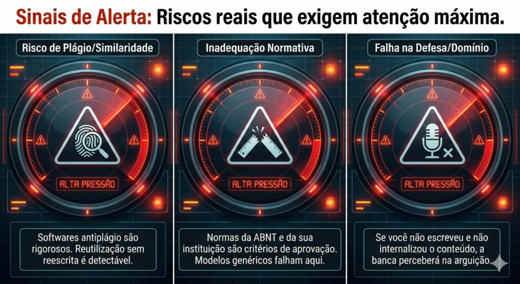 Sinais de Alerta: Riscos reais que exigem atenção máxima.