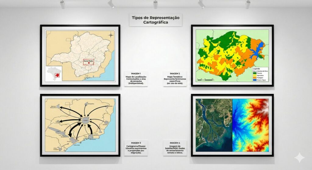 Galeria de Exemplos: "Tipos de Representação Cartográfica"