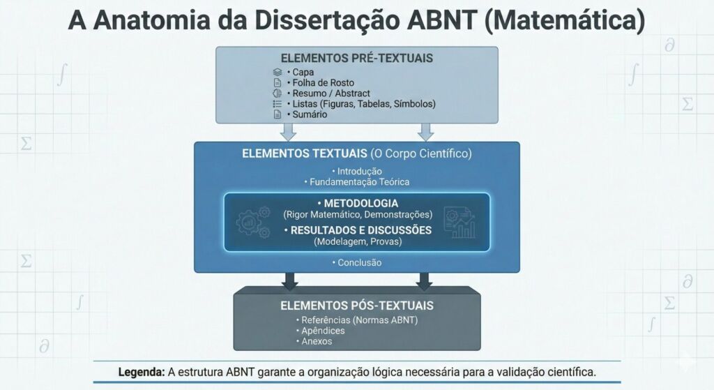 Infográfico Estrutural: "A Anatomia da Dissertação ABNT"