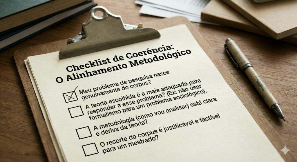 Checklist de Coerência: "O Alinhamento Metodológico"
