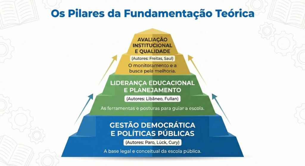 Infográfico : Os Pilares da Fundamentação Teórica na Dissertação de Mestrado